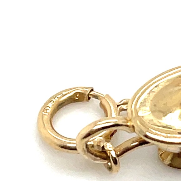 14K Yellow Gold + Enamel Oil Lamp Charm - Picture 6 of 8